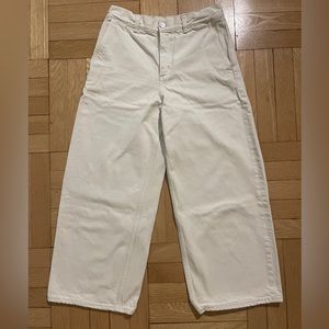 COS size 26 mid rise barrel leg jeans